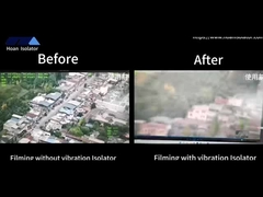 振動隔離器なしで:高周波,容易に損傷; JMZ:振動隔離器で,安定して
