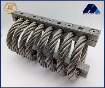 JGX-0480D-61A 61kg マックスロードワイヤロープ振動隔離器 244Kn/m振動削減