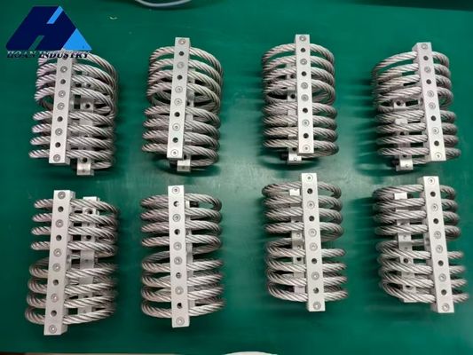 良い価格 370kgの最大静荷重を持つステンレス鋼ワイヤーロープアイソレーター、船舶用衝撃・振動減衰用 オンライン